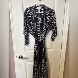 Joseph Ribkoff Midnight Blue/Multi Dress Style 231288. Size 10. NWT
